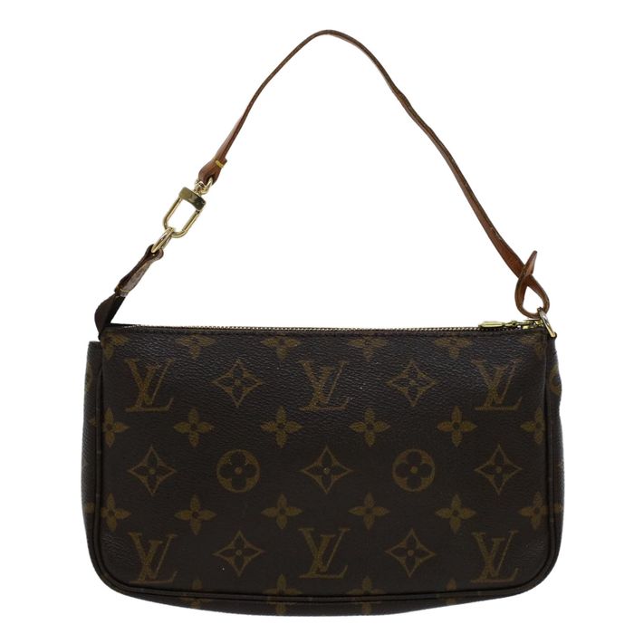 LOUIS VUITTON Epi Dauphine PM Pouch Black M48442 LV Auth 50896