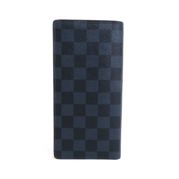 Louis Vuitton Damier Portefeuille Brazza N63212 long wallet bi-fold men's