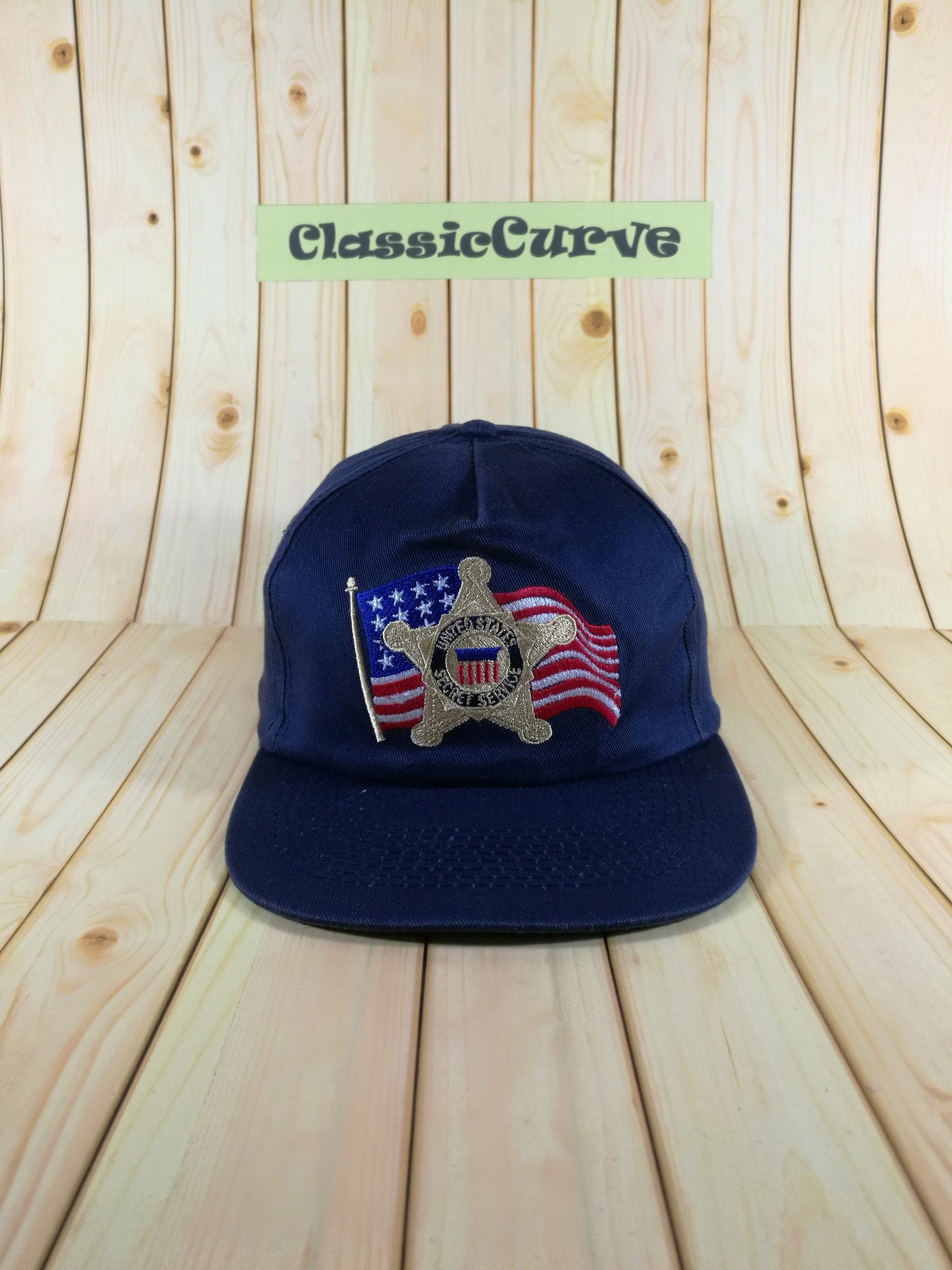 Vintage Vintage Cap United States Secret Service Cap By KC Cap With Big ...