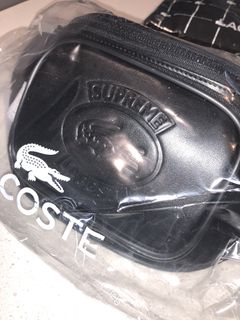 Supreme lacoste waist hot sale bag black