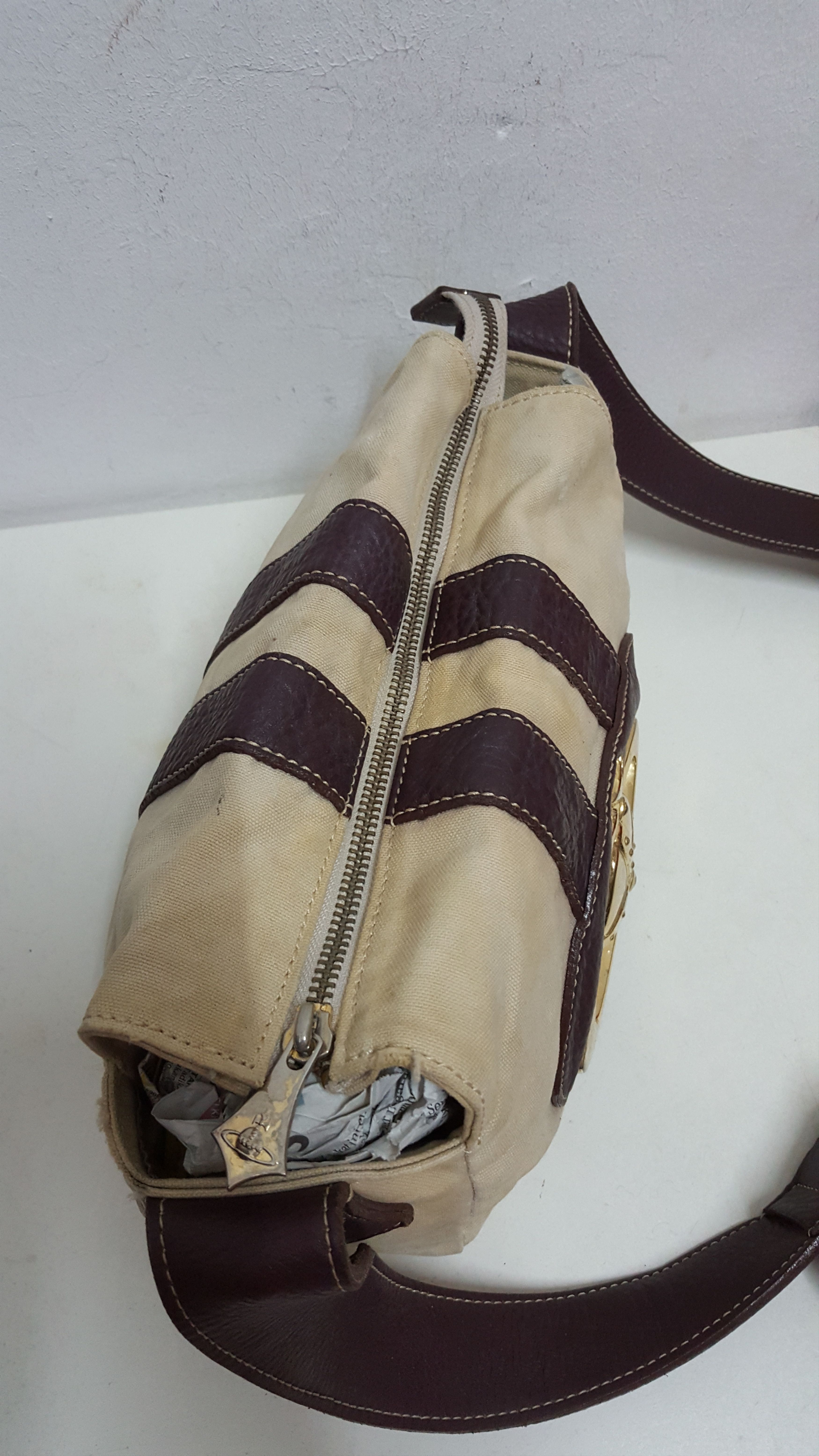 Vivienne Westwood Gold Orb Canvas Sling Size ONE SIZE - 5 Thumbnail