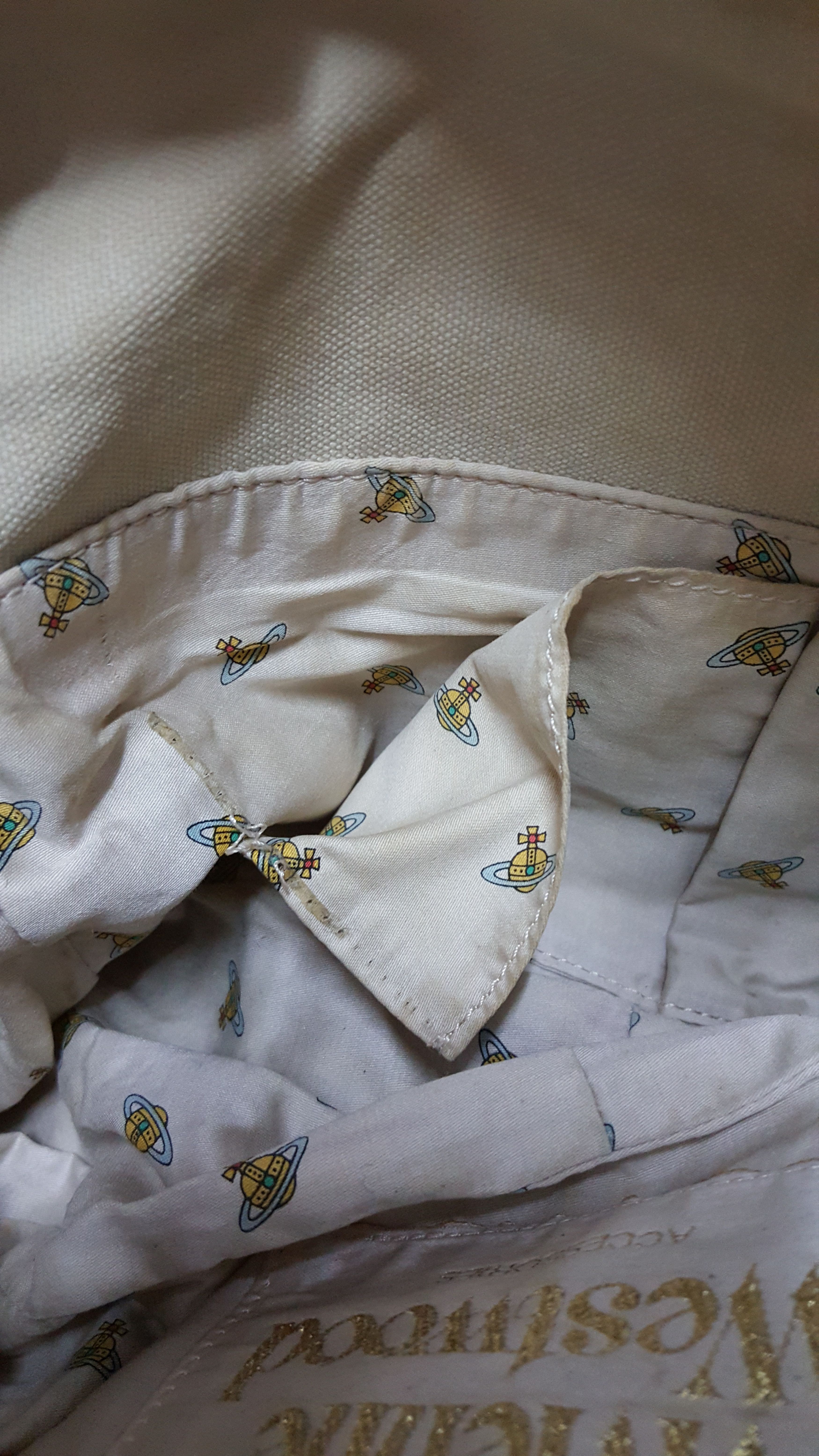 Vivienne Westwood Gold Orb Canvas Sling Size ONE SIZE - 11 Thumbnail