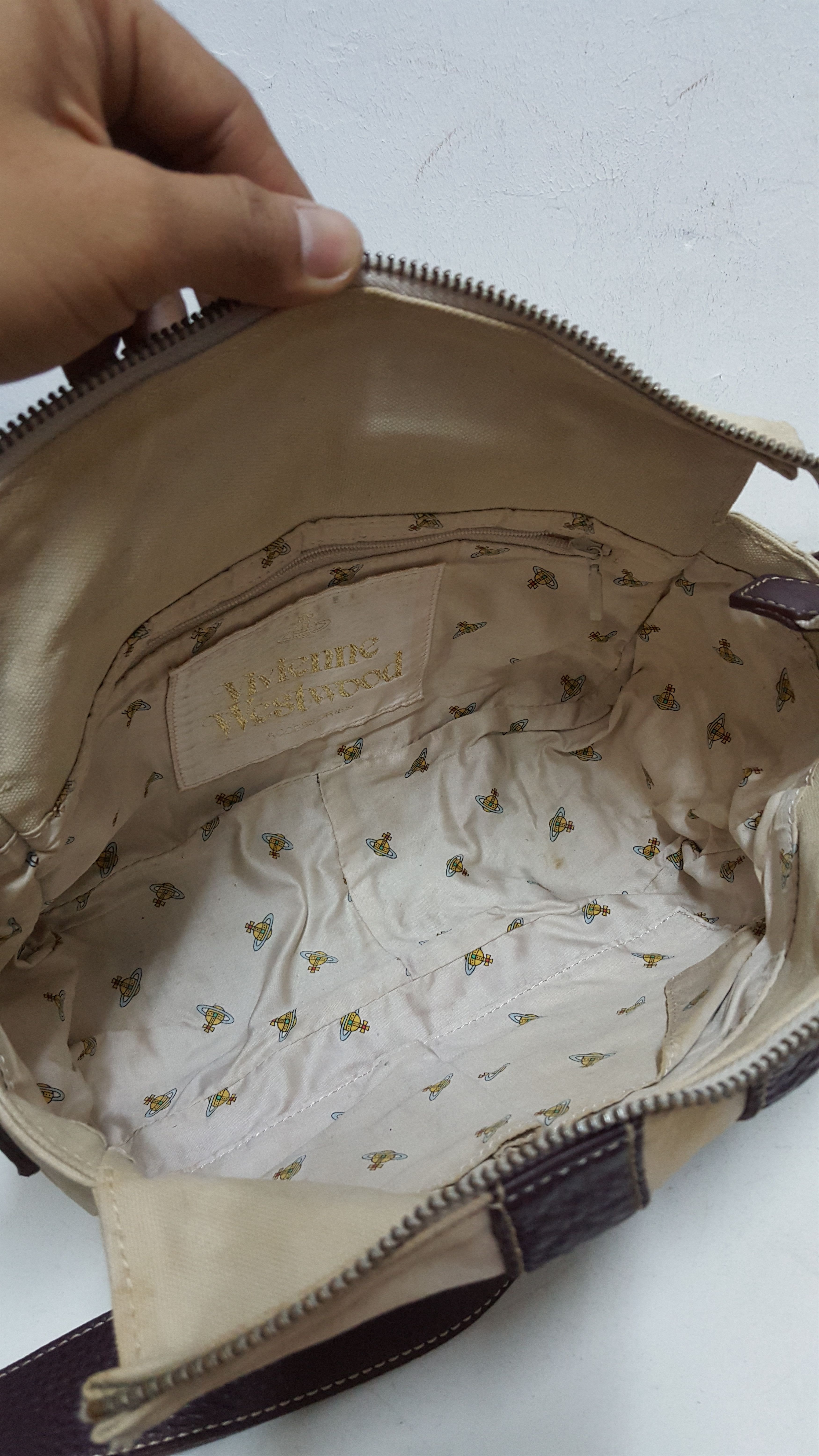 Vivienne Westwood Gold Orb Canvas Sling Size ONE SIZE - 8 Thumbnail