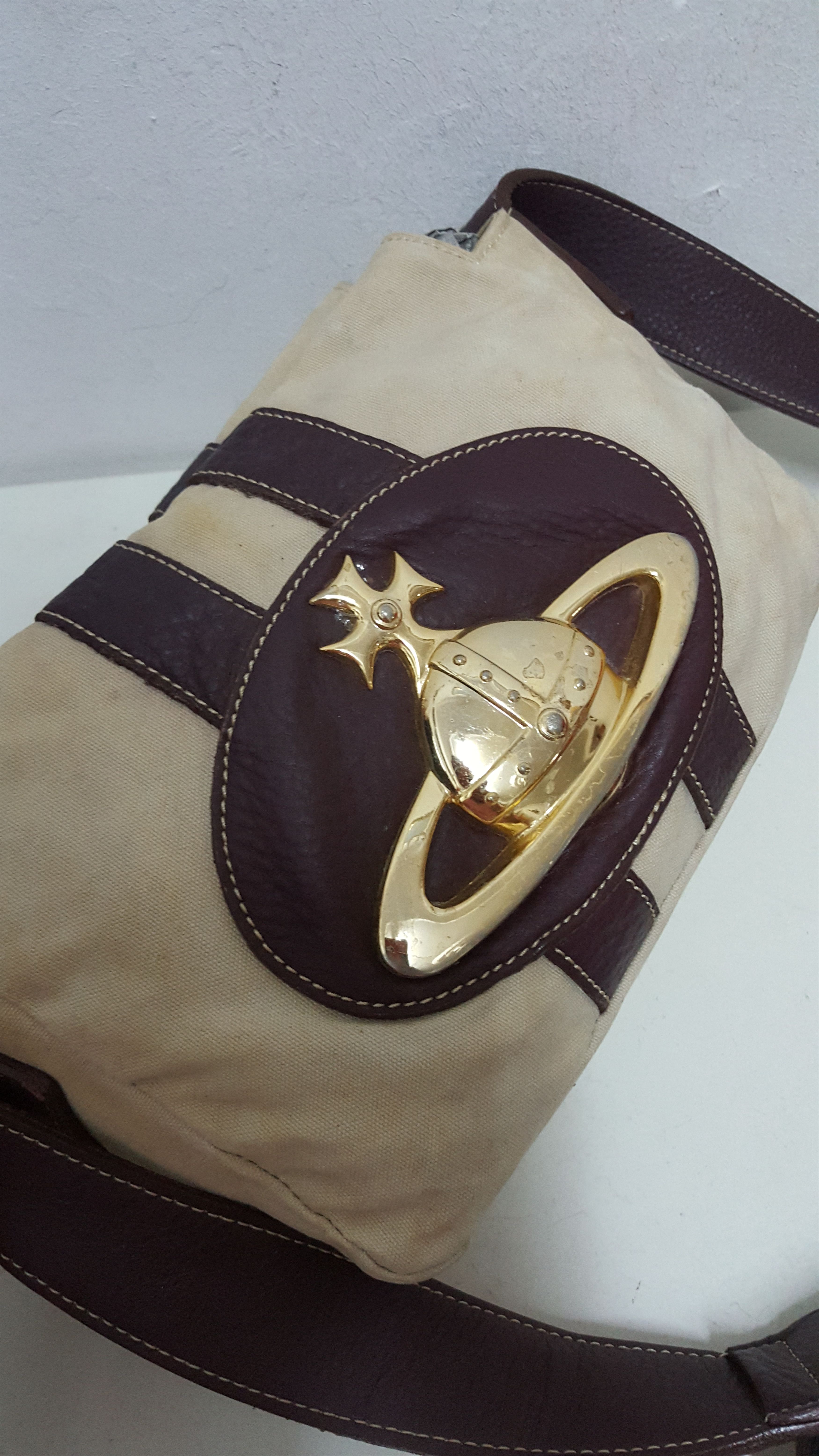 Vivienne Westwood Gold Orb Canvas Sling Size ONE SIZE - 6 Thumbnail