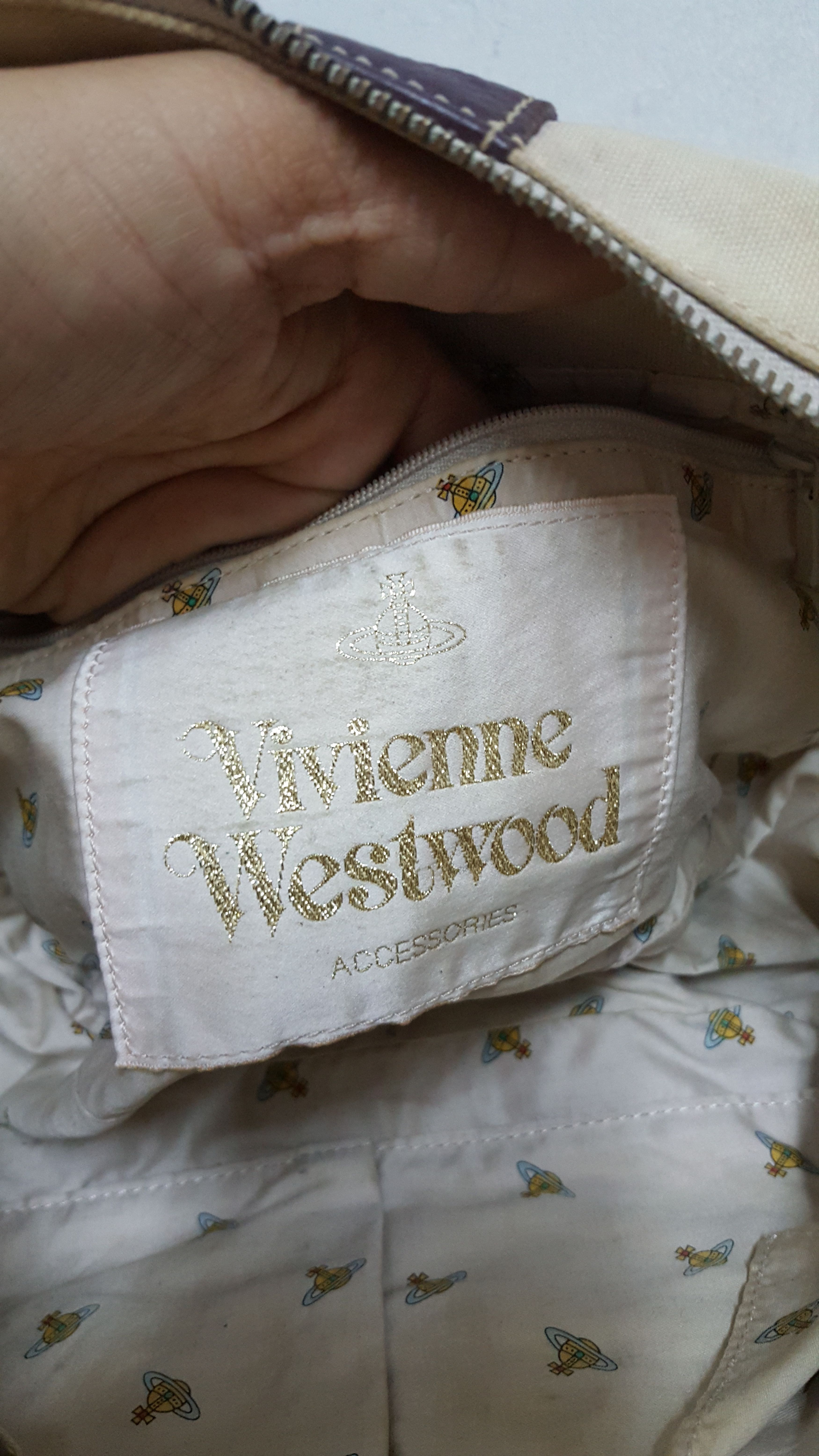 Vivienne Westwood Gold Orb Canvas Sling Size ONE SIZE - 9 Thumbnail