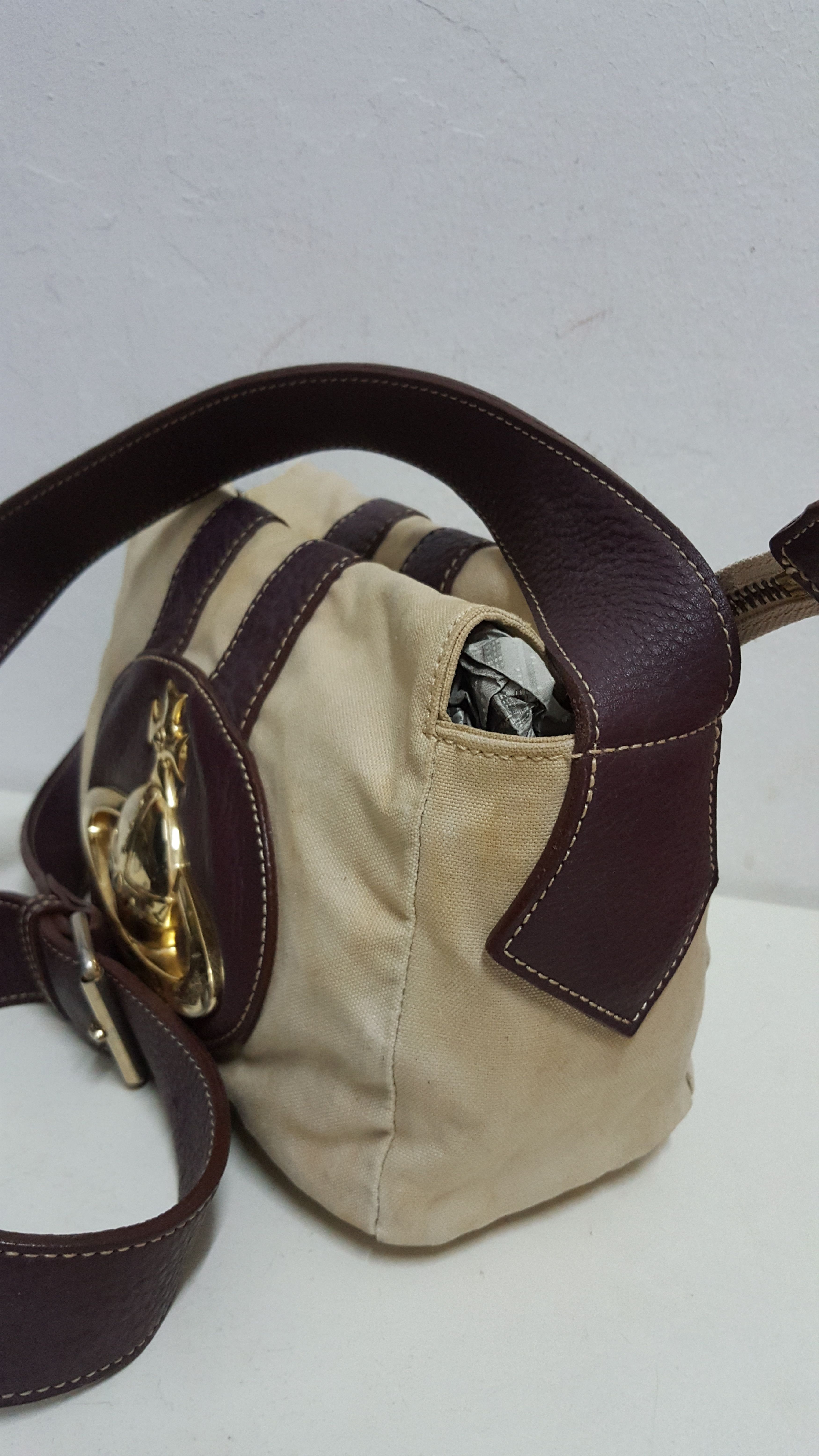 Vivienne Westwood Gold Orb Canvas Sling Size ONE SIZE - 7 Thumbnail