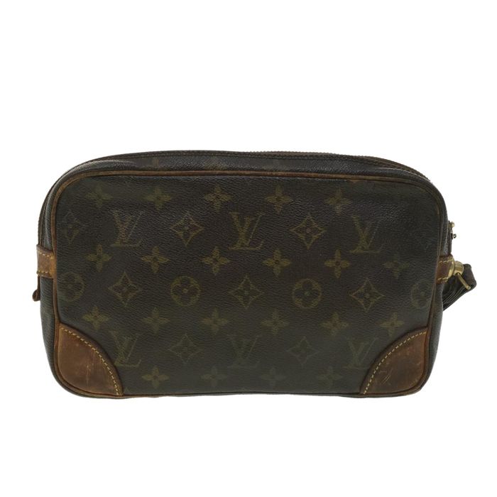 LOUIS VUITTON Monogram Marly Dragonne GM Clutch Bag M51825 LV Auth