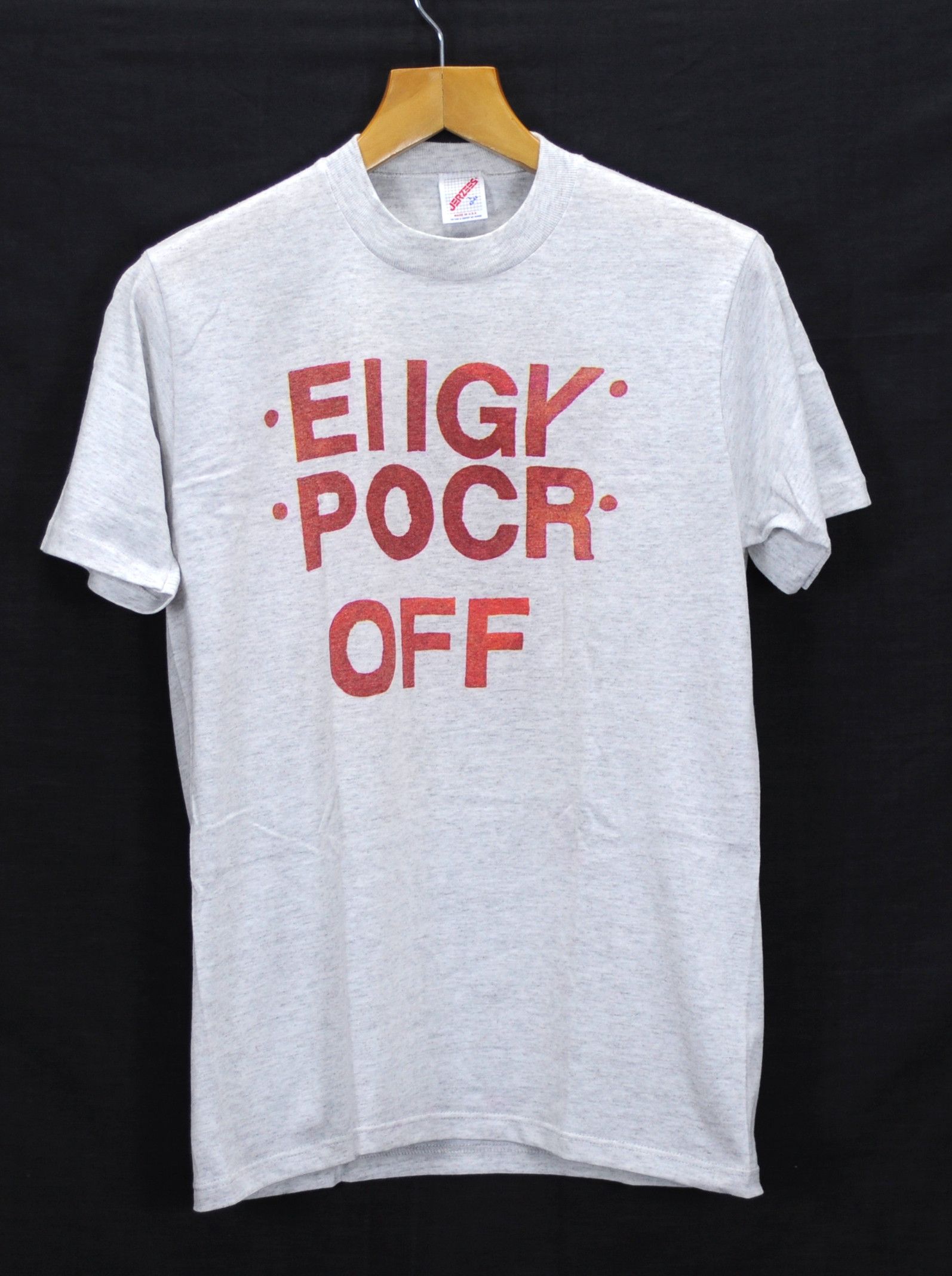 Vintage Vintage 80s T shirt F*CK OFF Jerzees Funny Size US M / EU 48-50 / 2 - 2 Thumbnail
