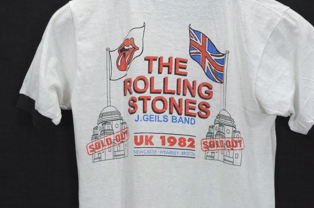 Vintage Vintage 1980s The Rolling Stones Ringer T shirt Euro Tour Punk ...