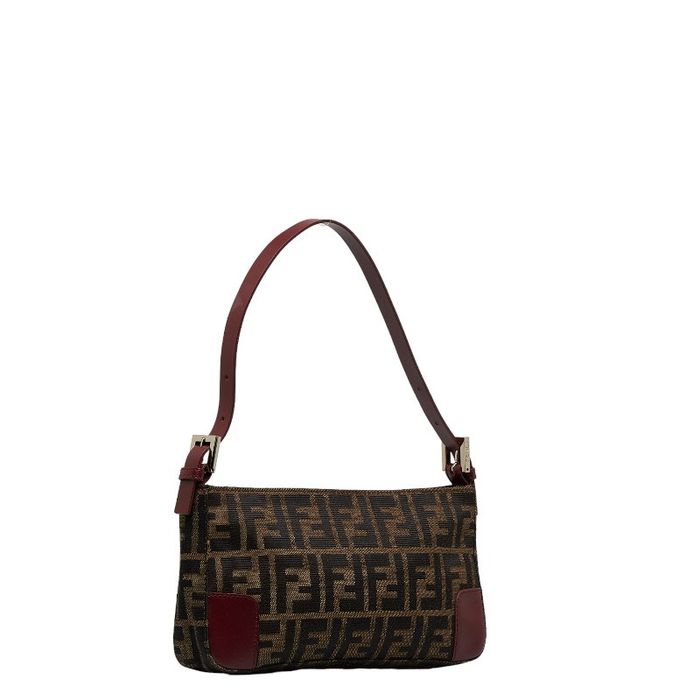 Vintage Fendi Pochette Bag in Brown Zucca Canvas