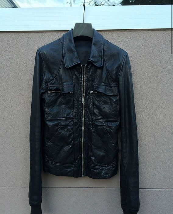 Rick Owens 08 s/s Stag Leather Jacket | Grailed