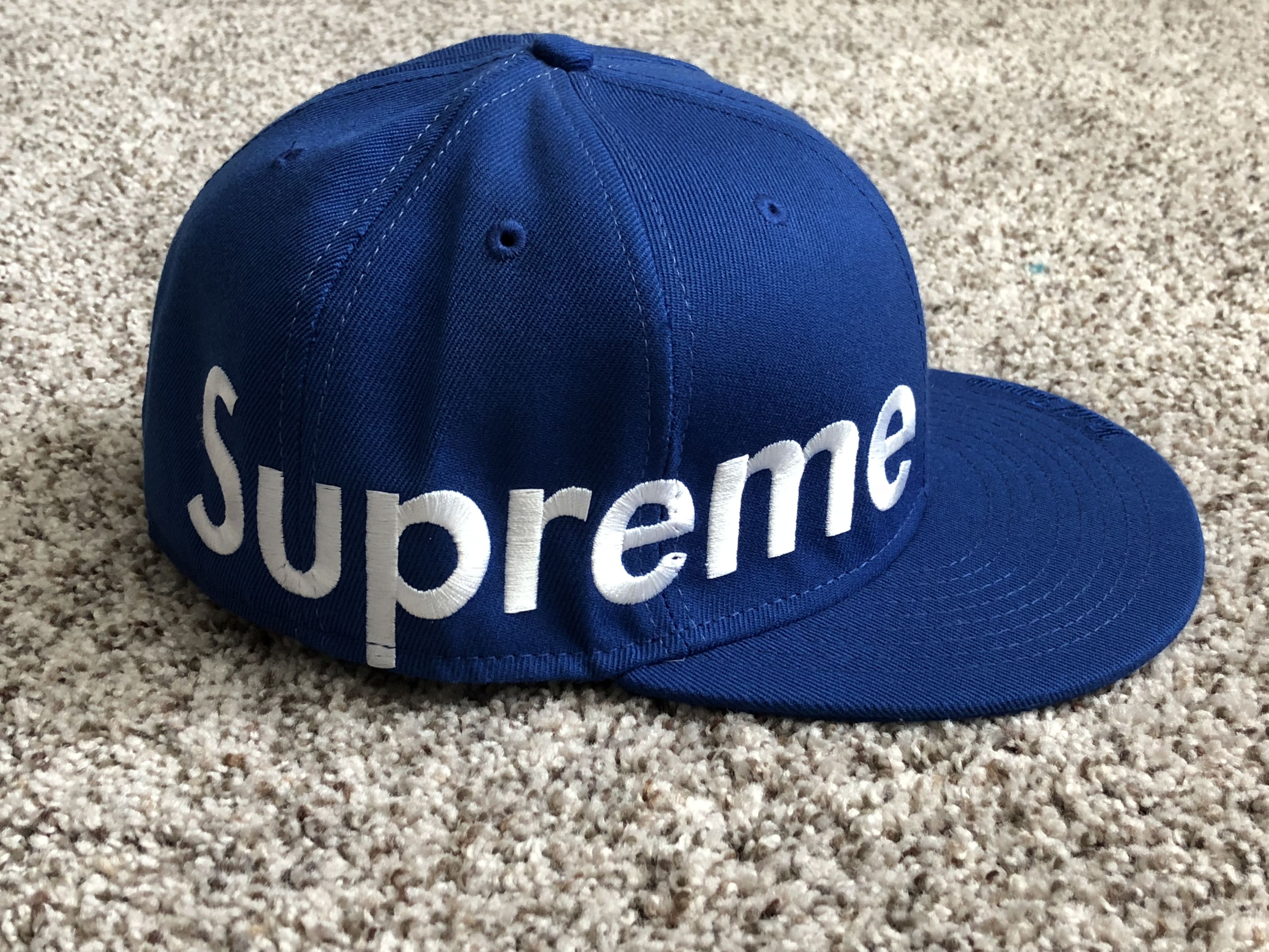 Supreme x MLB x New Era Hat 'Navy' | Blue | Men's Size 7.125