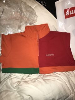 Supreme Color Blocked Half Zip Sweatshirt | Grailed