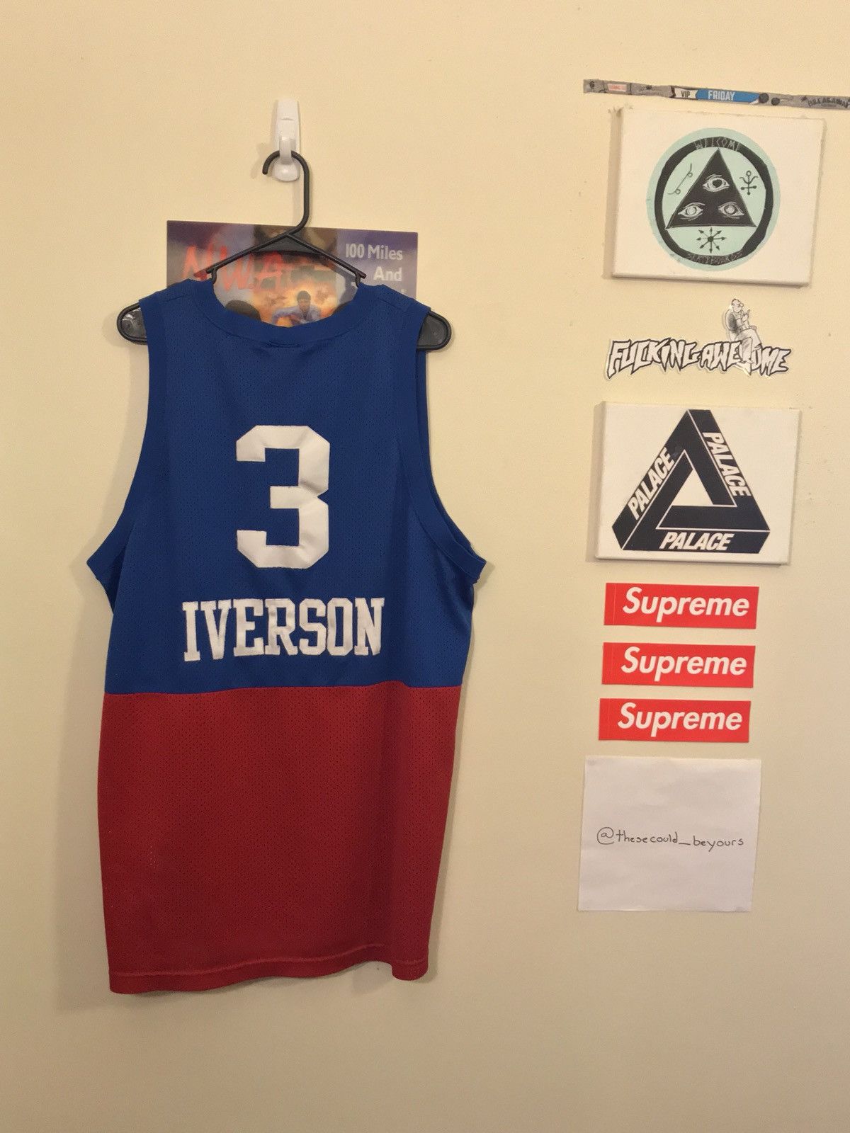 Nike Allen Iverson Philadelphia 76er Jersey Size US XXL / EU 58 / 5 - 2 Thumbnail
