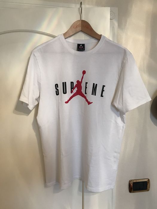 Supreme air best sale jordan shirt