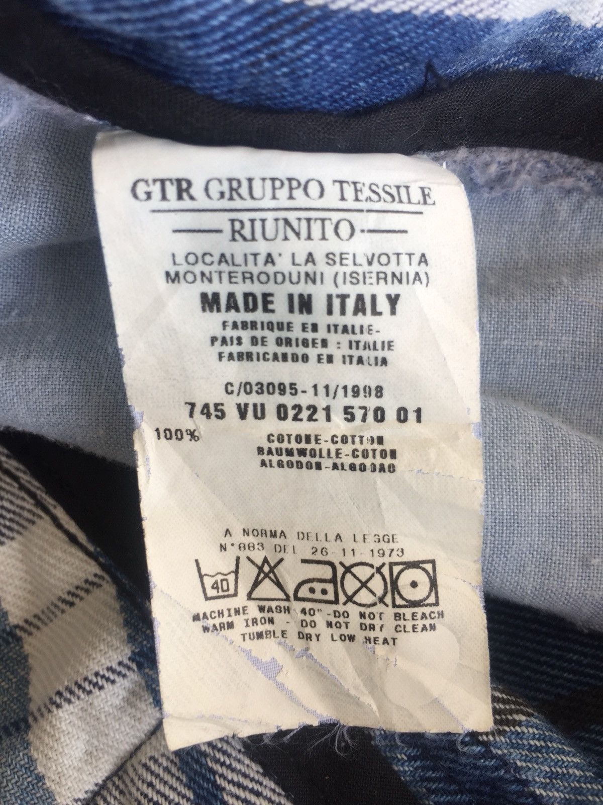 Vivienne Westwood Archive Vivienne x Anglomania Blue Tartan
