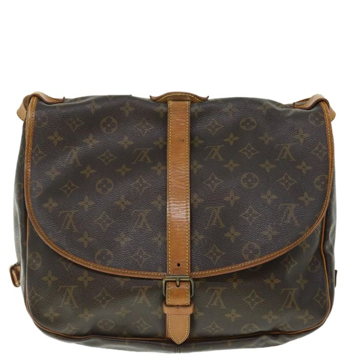 Auth Louis Vuitton Monogram Saumur 35 M42254 Women's Shoulder Bag
