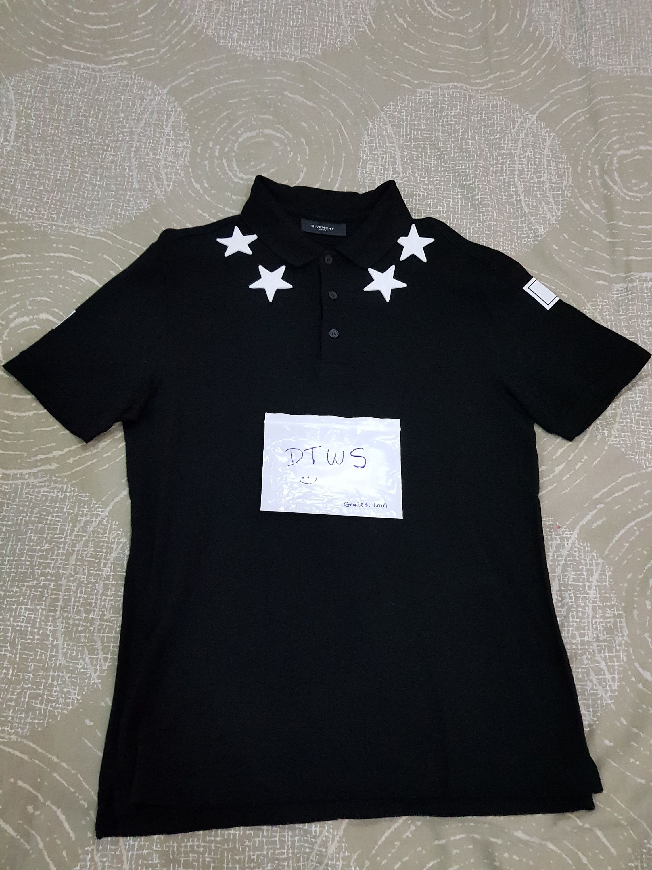 GIVENCHY styleスターポロシャツ Givenchy star Polo Shirt black red Size XS | eBay