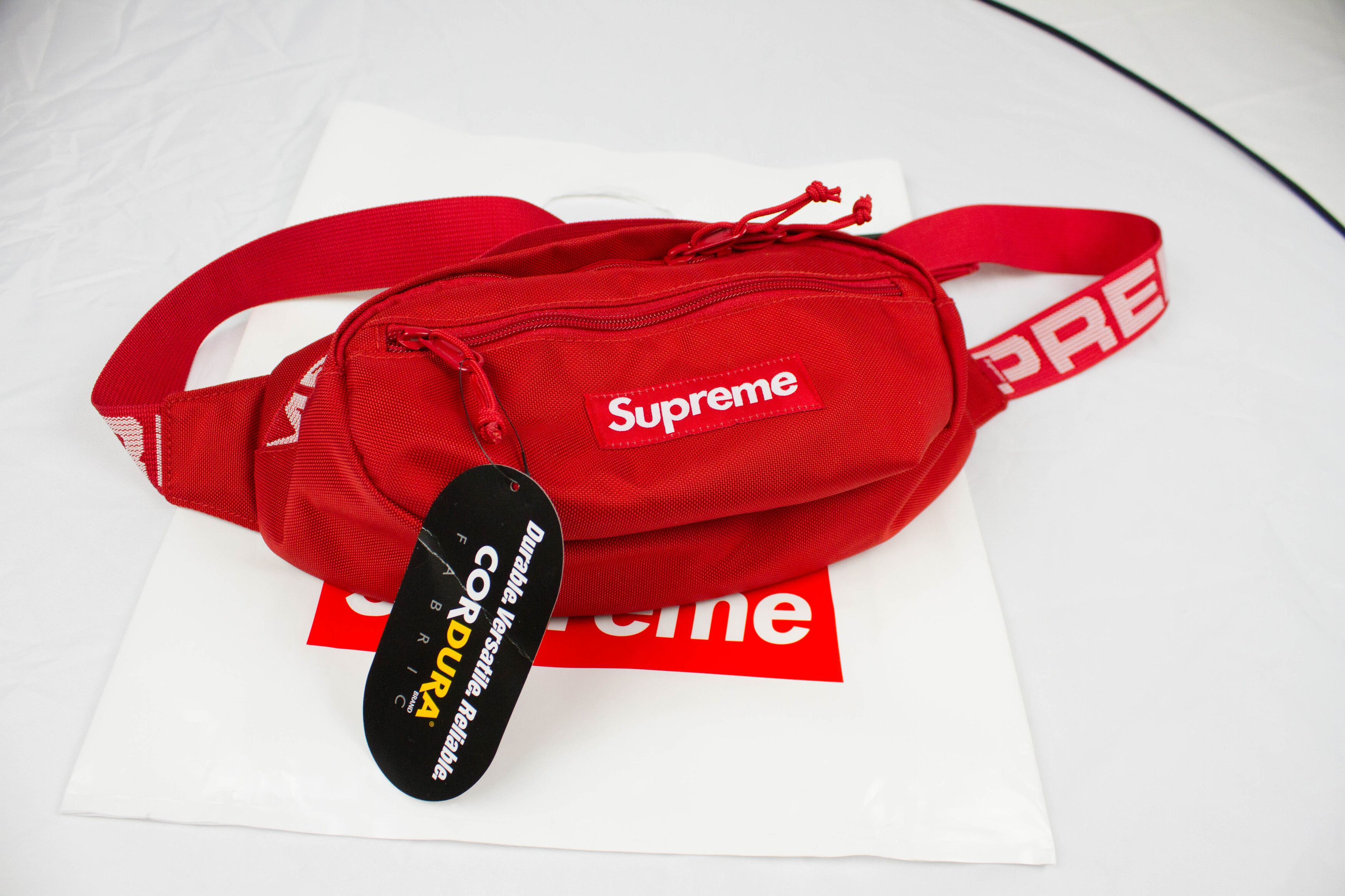 Supreme Waist Bag (SS18) Red  Supreme bag, Waist bag, Bags