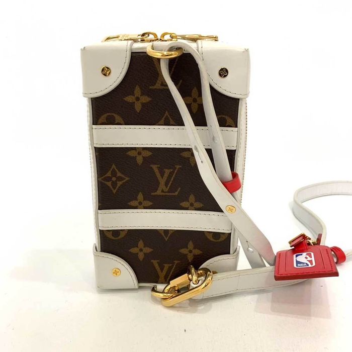 Louis Vuitton Bag Soft Trunk Phone Box Brown x White Shoulder Case NBA  Collaboration Men's Monogram M80102 LOUISVUITTON