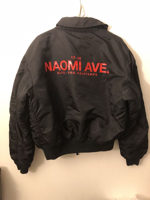 Alyx 18 SS Naomi Ave Bomber Jacket Black Grailed