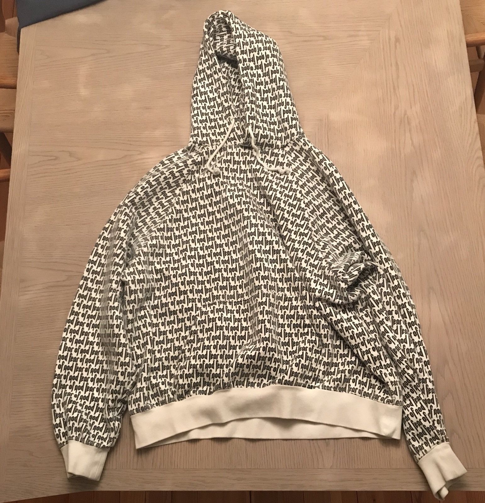 Fear of god all over print hoodie sale