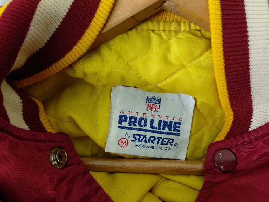 STARTER, Jackets & Coats, Nfl Pro Line Starter Satin Bomber Washington Redskins  Jacket Size L Vintage