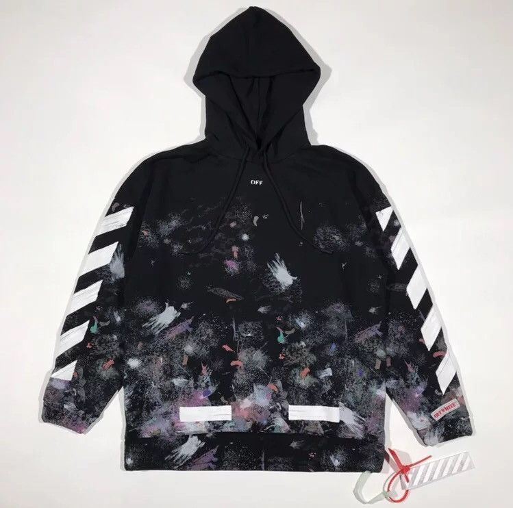 Off white shop hoodie galaxy price