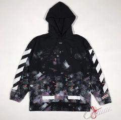 Black and white online galaxy hoodie