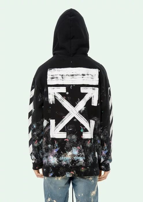 Galaxy hoodie off on sale white