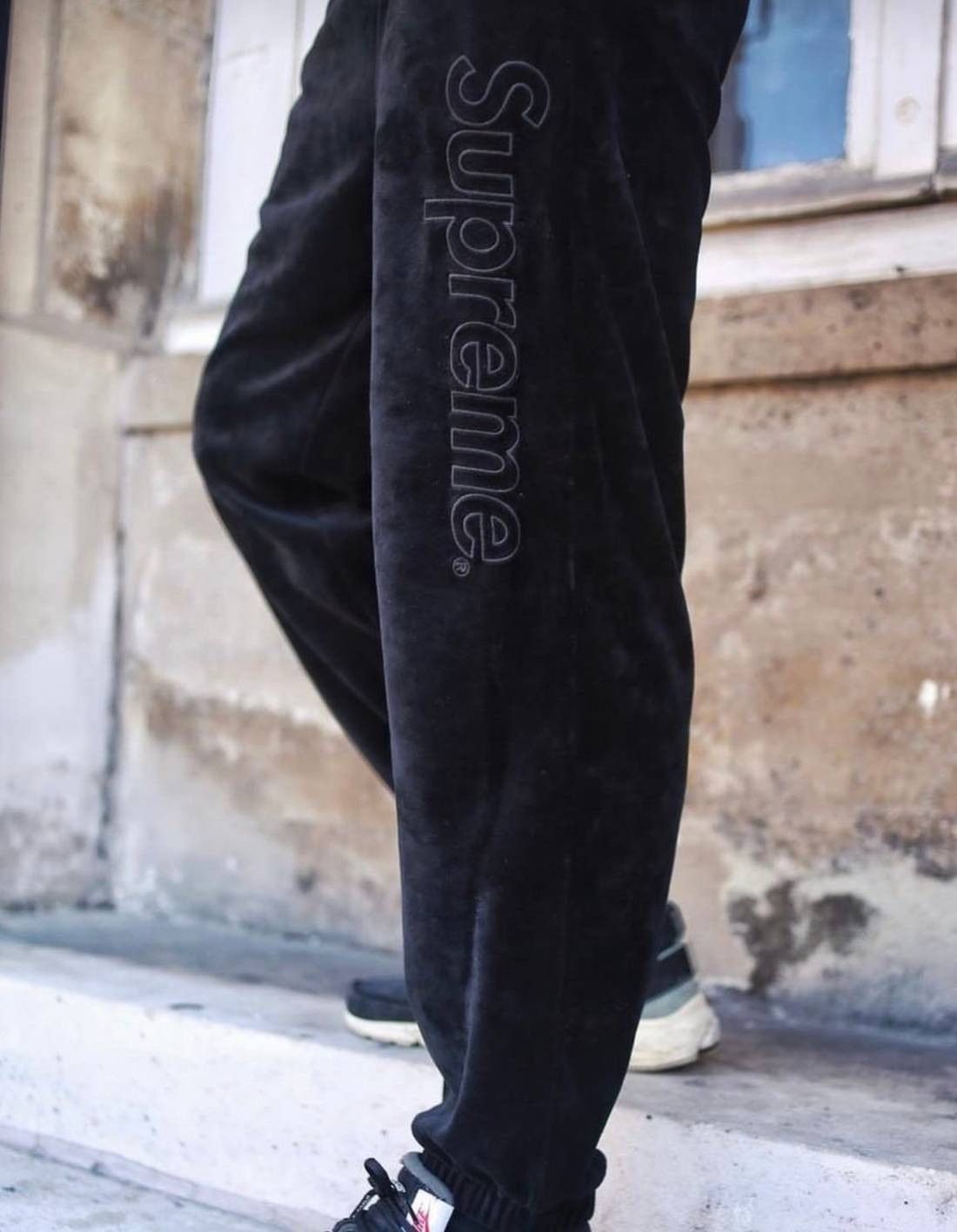 Supreme Velour Track Pants SS18 | Grailed