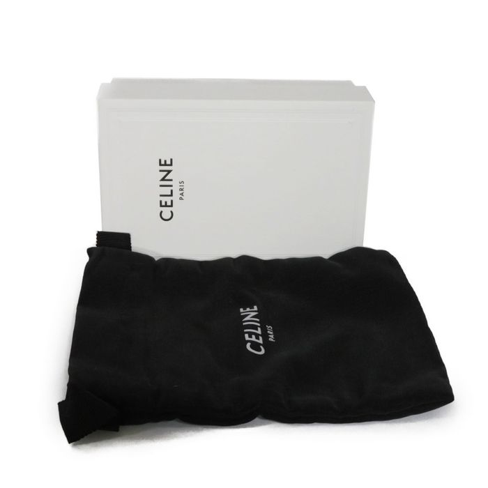 AUTHENTIC CELINE Folded compact wallet 10D722BZ9.04LU Tri-fold wallet New