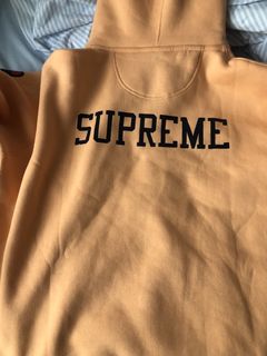 Champion supreme hotsell hoodie peach