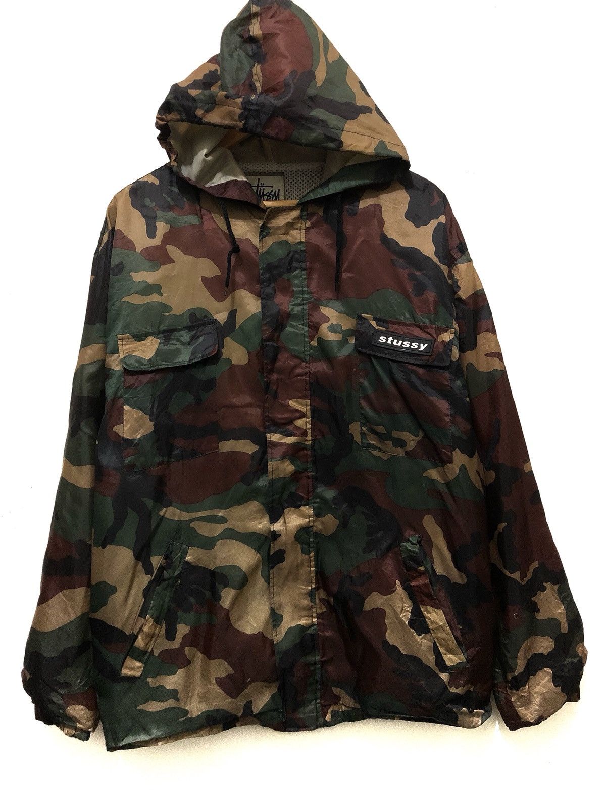 Stussy Vintage Camouflage Stussy Outdoor Windbreaker | Grailed