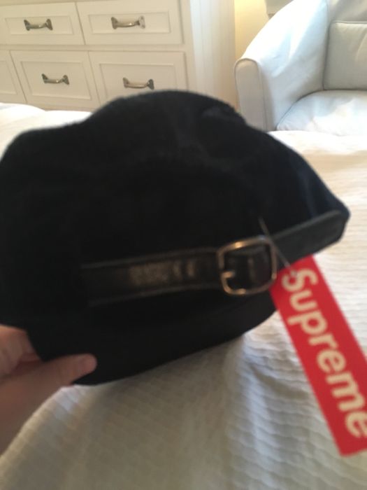 supreme waffle corduroy camp cap