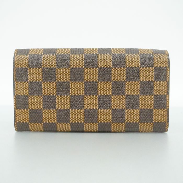 Authenticated Used Louis Vuitton Wallet Monogram Portofeuil Sarah Brown  Canvas Long Women's Men's M61725 