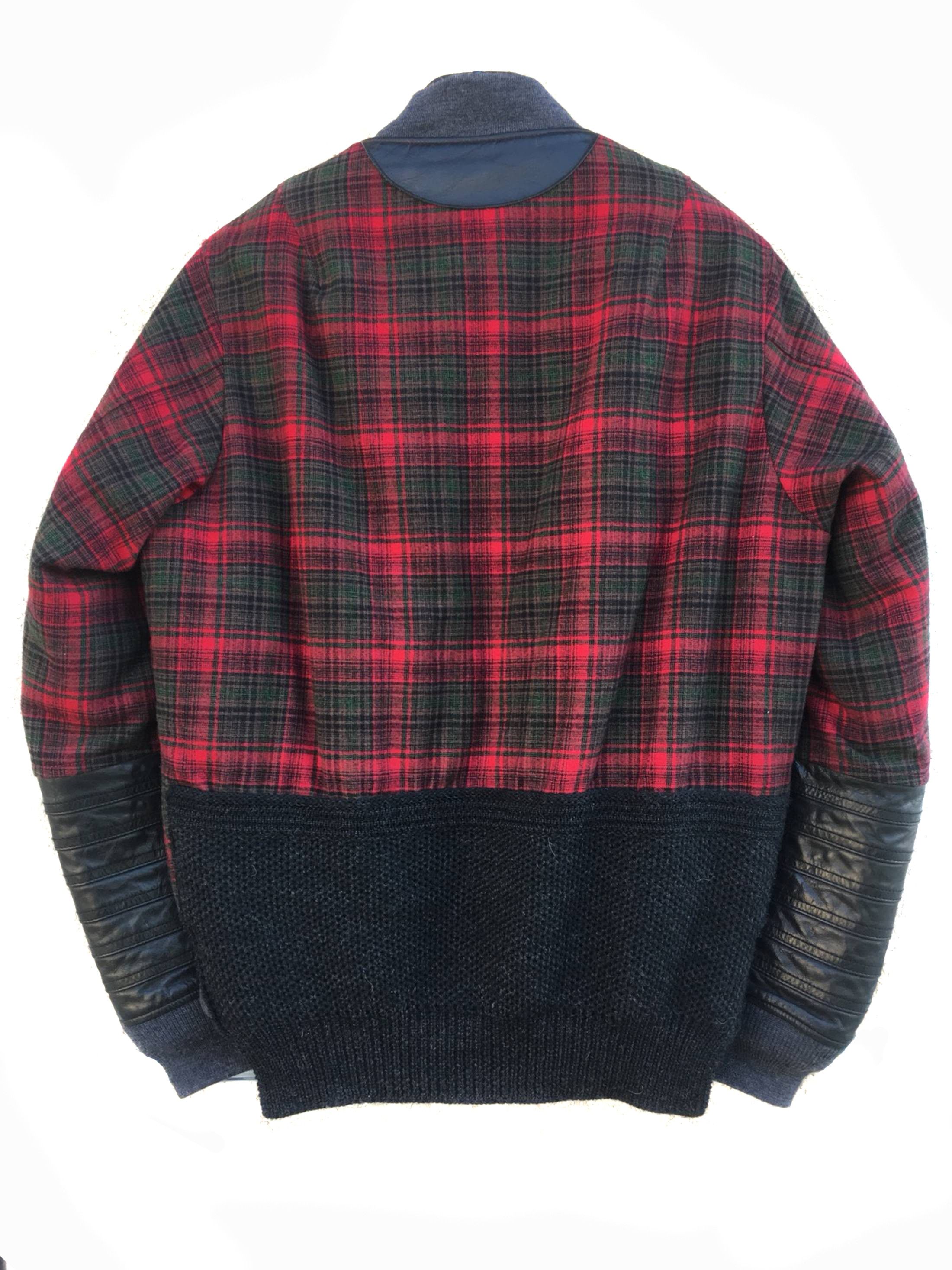 Undercover AW13 Leather Hagi Check Bomber Size US M / EU 48-50 / 2 - 2 Thumbnail
