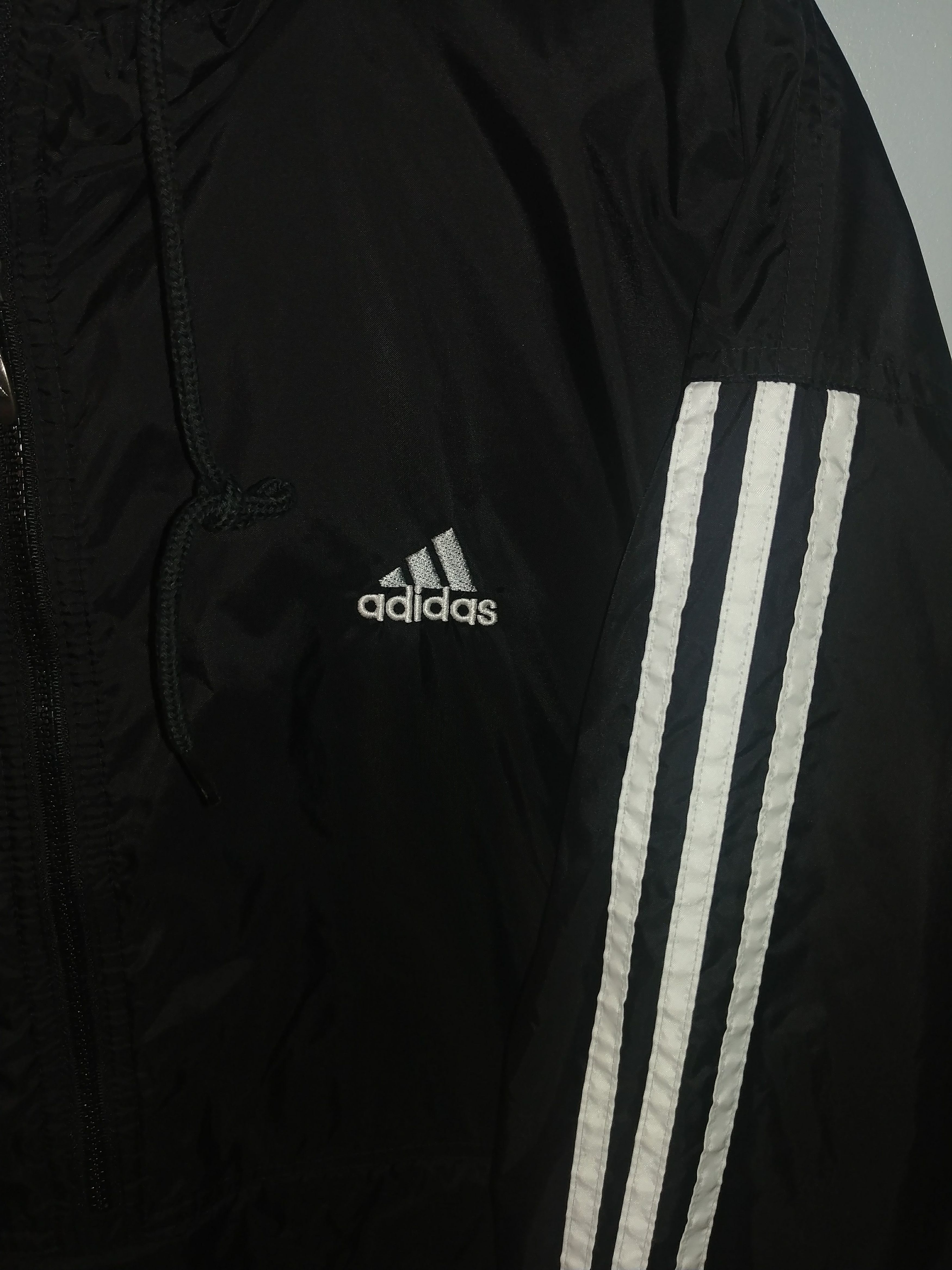 Adidas Vintage 90's Adidas 3 Stripes 1/2 Zip Pullover Windbreaker Size US L / EU 52-54 / 3 - 4 Thumbnail