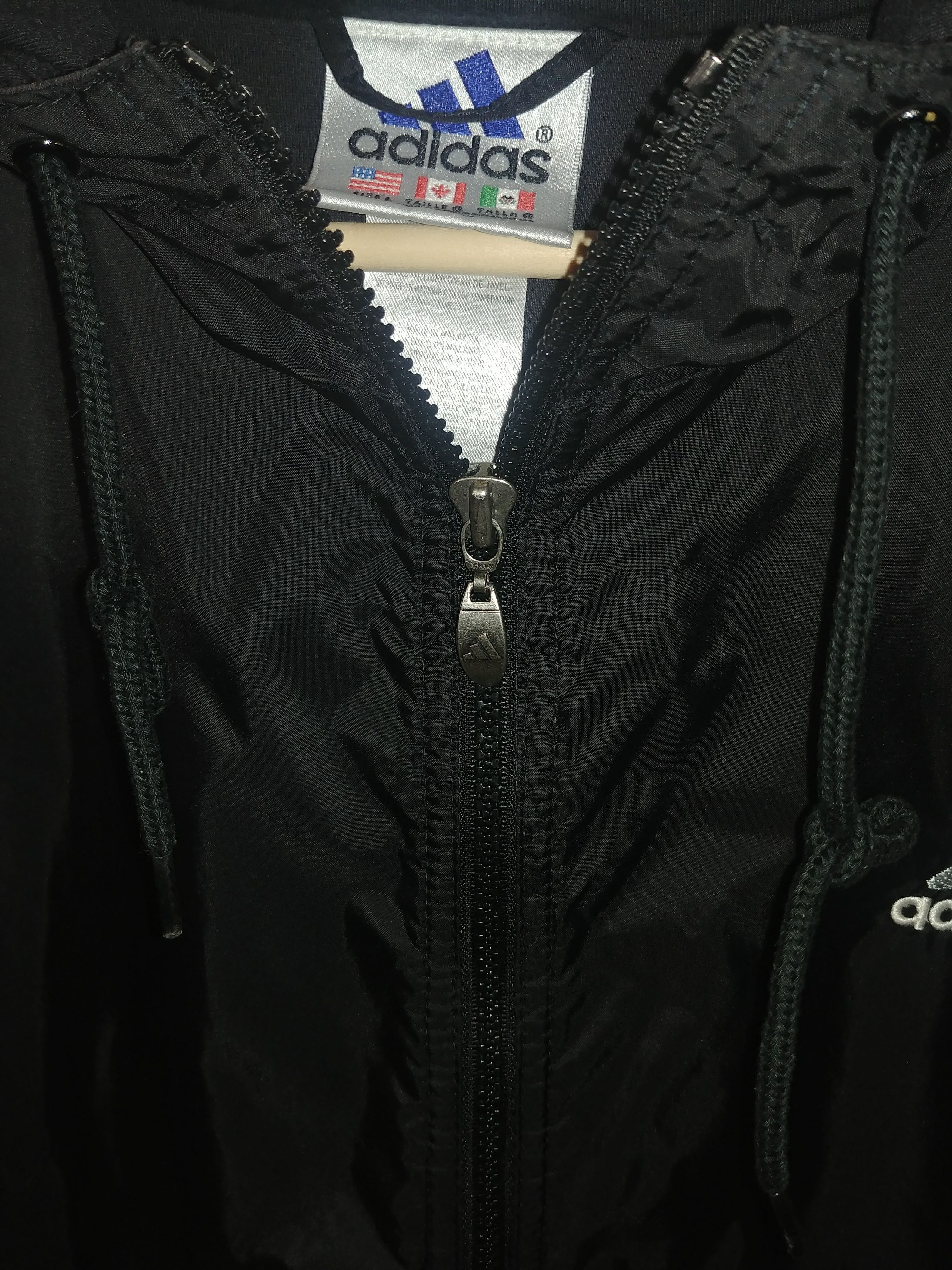 Adidas Vintage 90's Adidas 3 Stripes 1/2 Zip Pullover Windbreaker Size US L / EU 52-54 / 3 - 5 Thumbnail