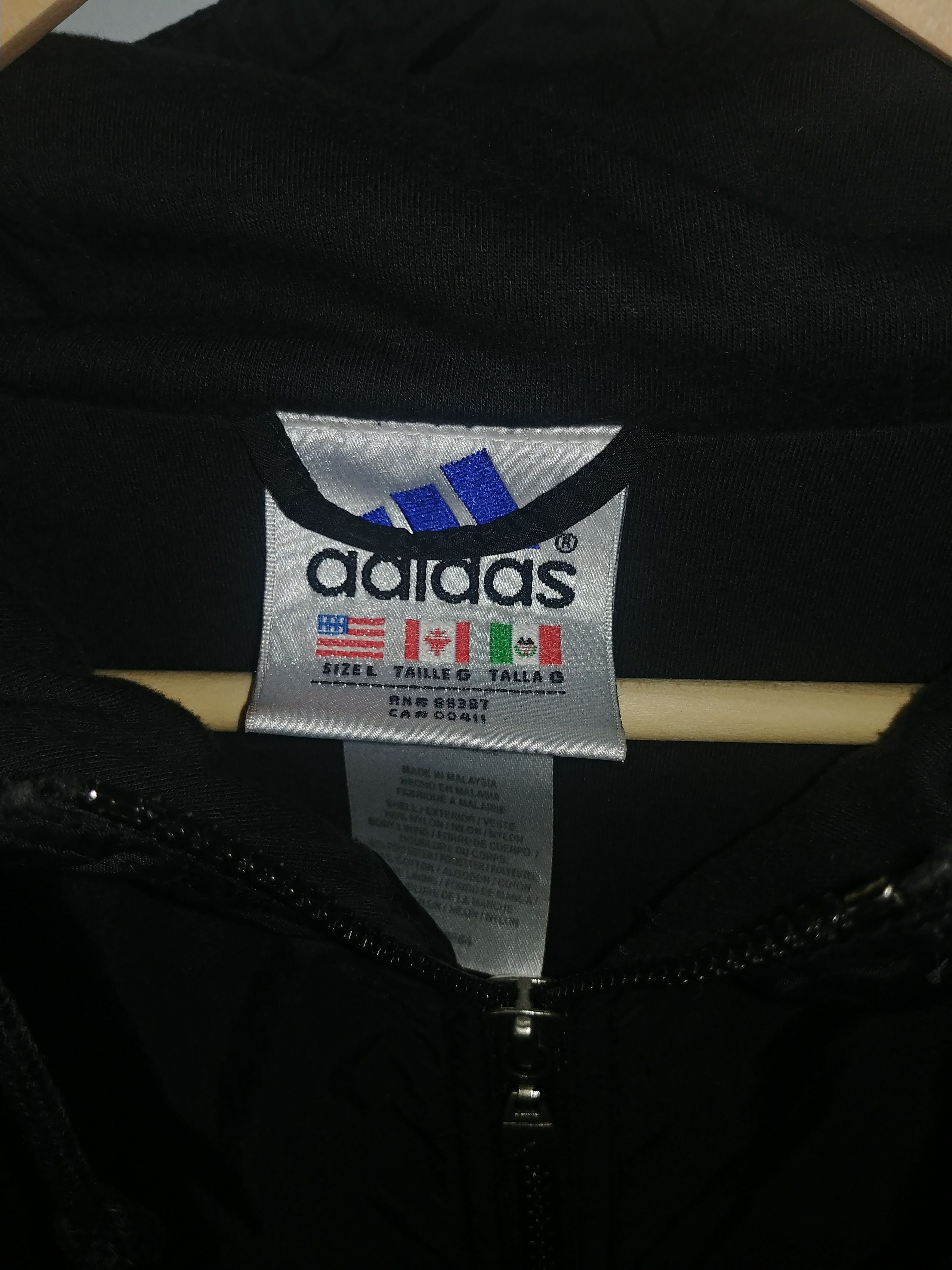 Adidas Vintage 90's Adidas 3 Stripes 1/2 Zip Pullover Windbreaker Size US L / EU 52-54 / 3 - 6 Thumbnail