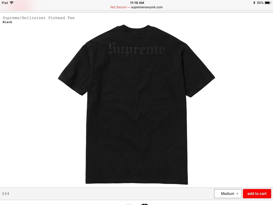 Supreme pinhead sale tee