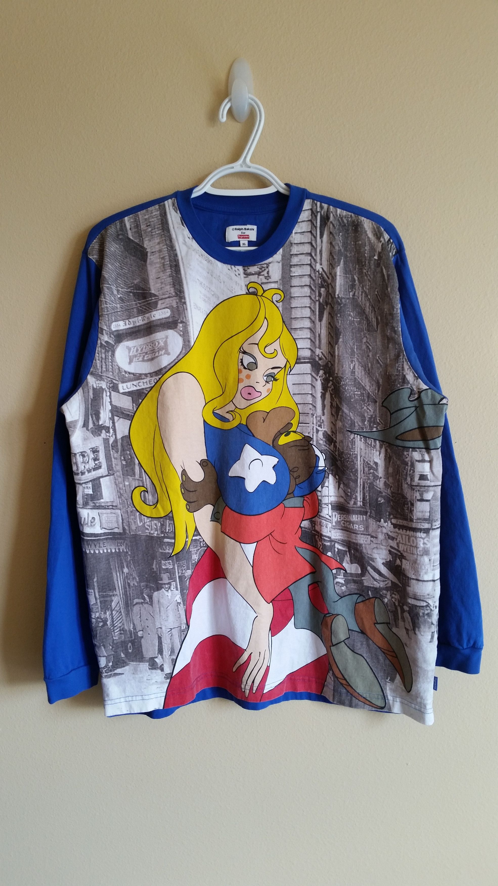 Supreme x Ralph Bakshi Coonskin Miss America Bench Scene L/S Cut