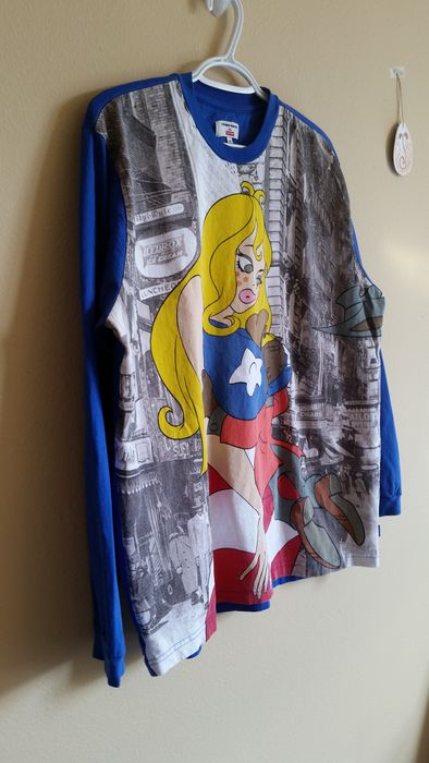 Supreme x Ralph Bakshi Coonskin Miss America Bench Scene L/S Cut