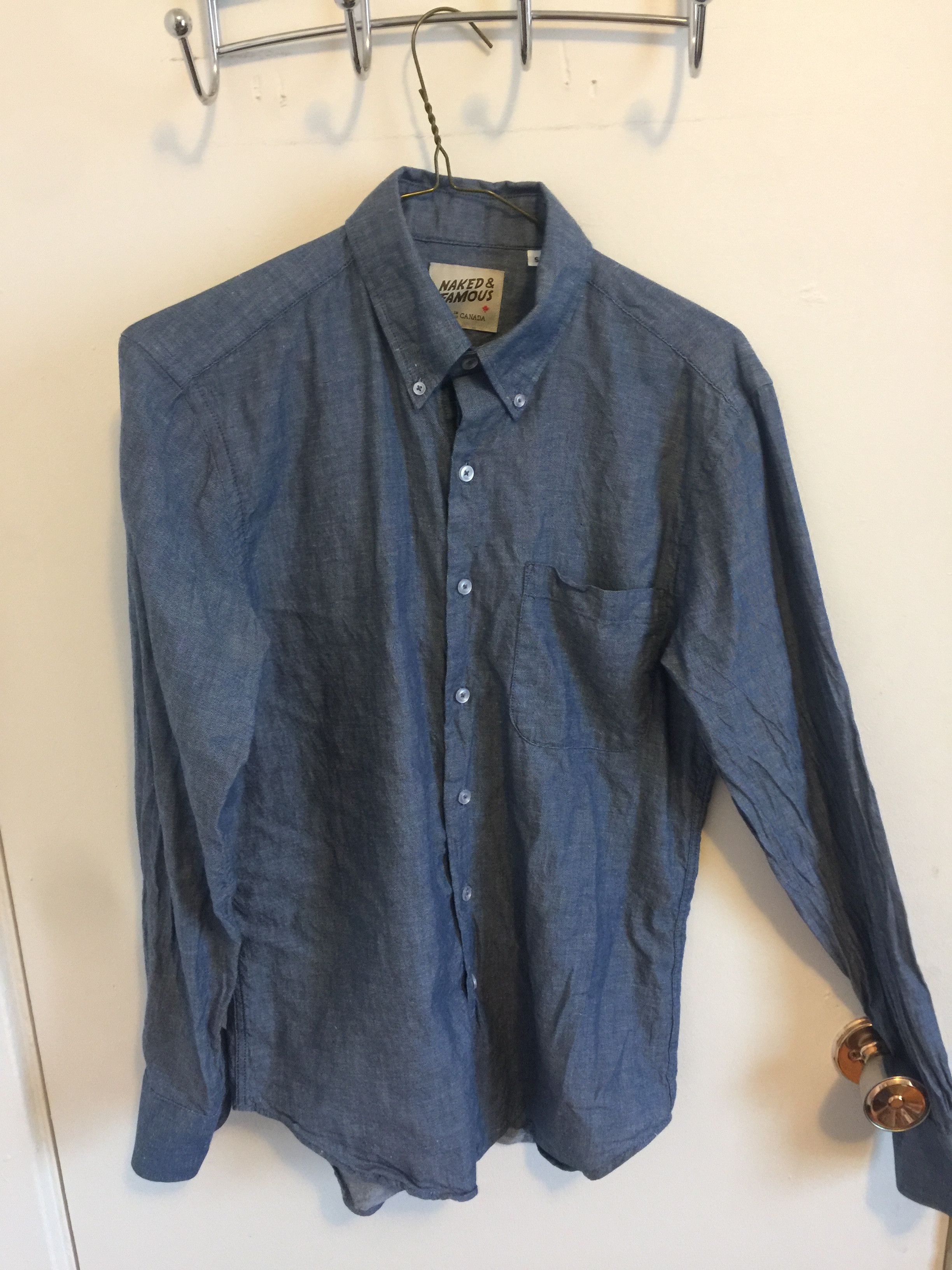 Naked & Famous Naked & Famous Chambray Oxford Shirt | Grailed