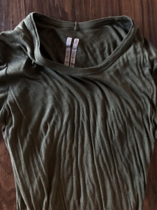 Rick Owens Double Layer Olive T | Grailed
