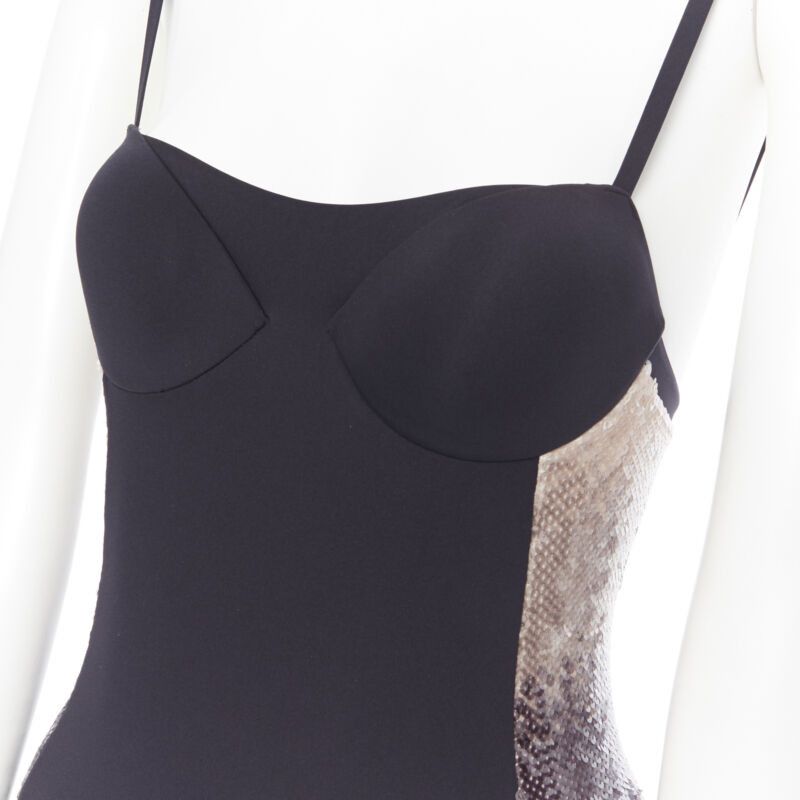 La Perla LA PERLA black nude black gradient sequins side padded swimsuit top IT40 XS Size S / US 4 / IT 40 - 7 Thumbnail