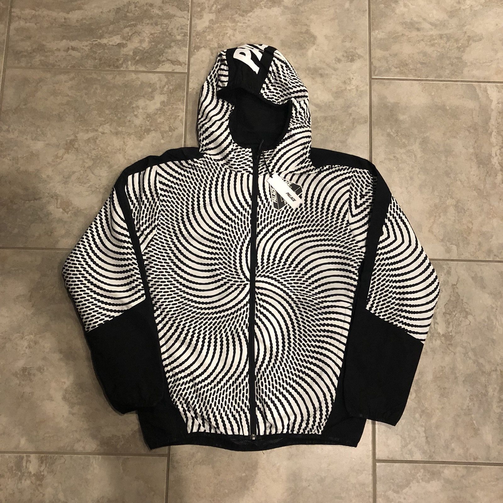 Palace swirl shop hood jacket