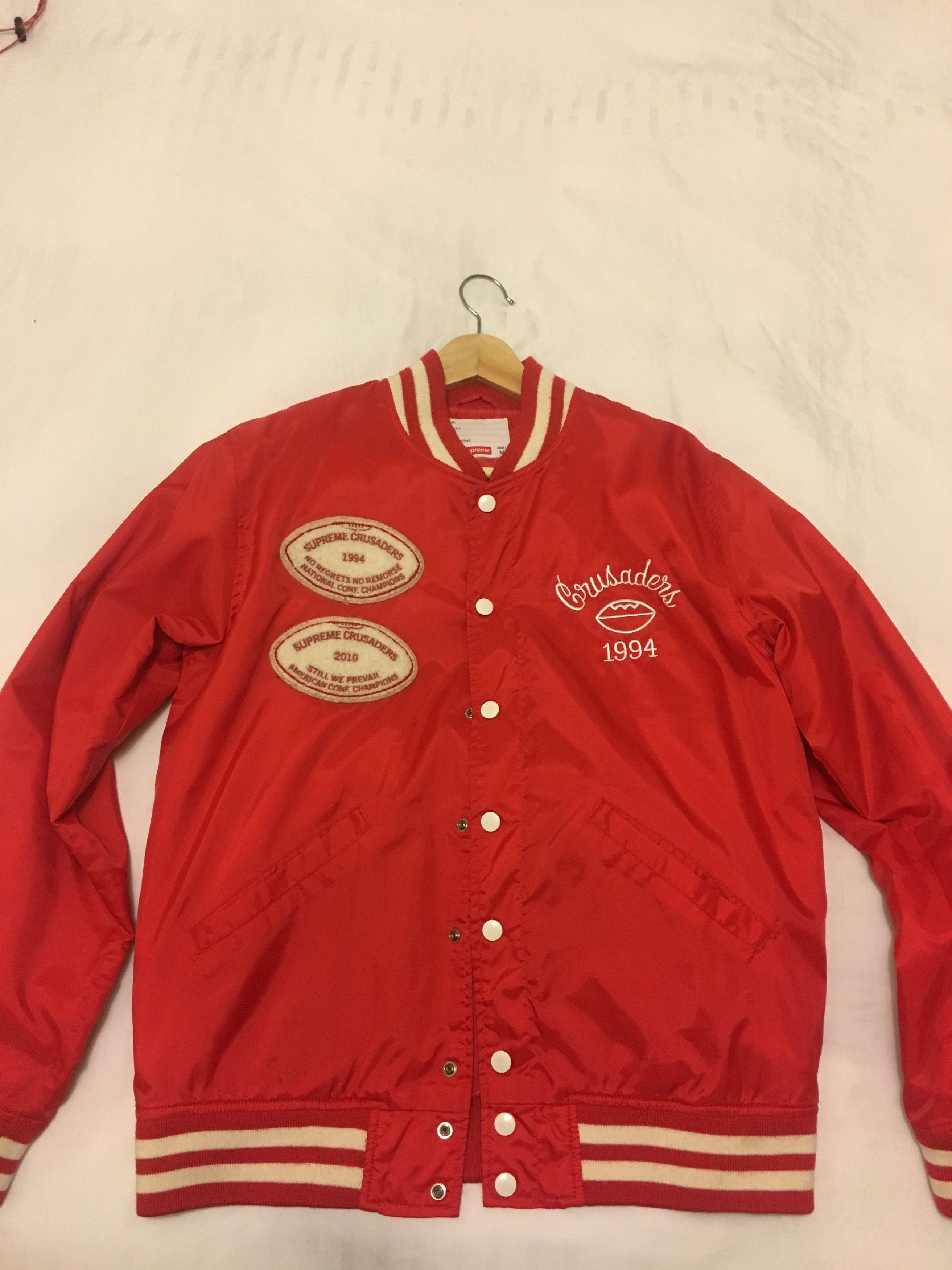 Supreme Crusaders Varsity Jacket Grailed