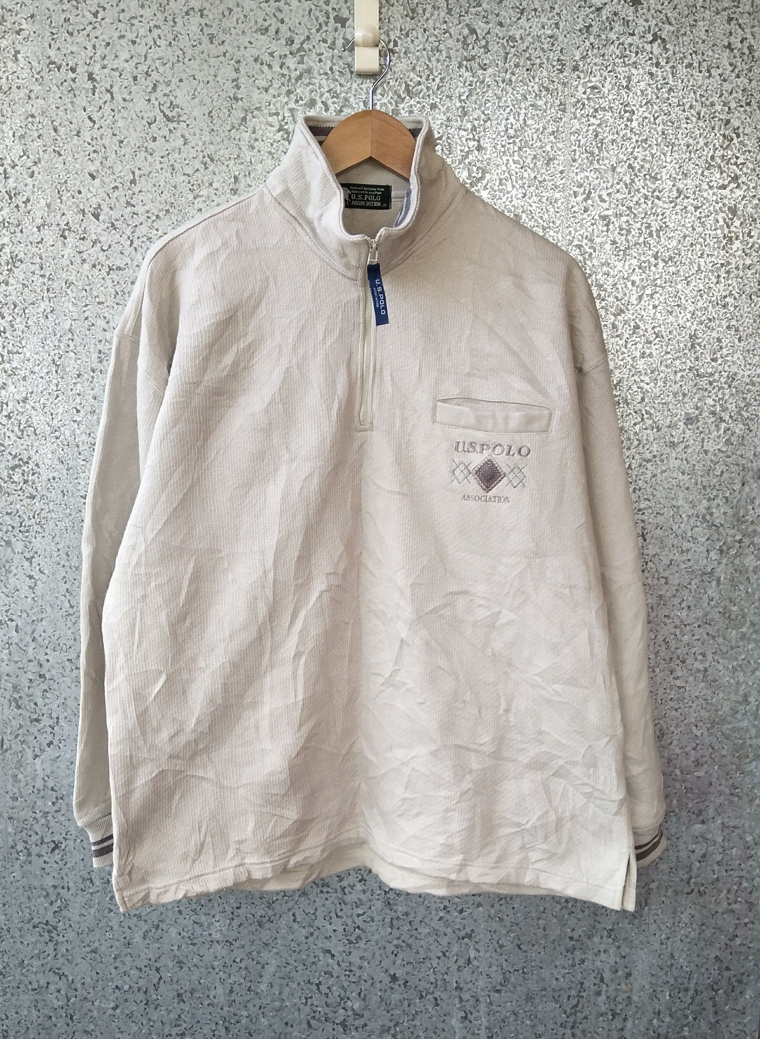 U.S. Polo Assn. × Vintage Vintage US Polo Association sweatshirt half zipper Size US L / EU 52-54 / 3 - 1 Thumbnail