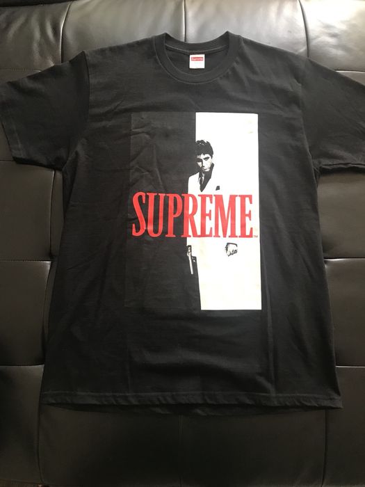 Supreme scarface split store tee black